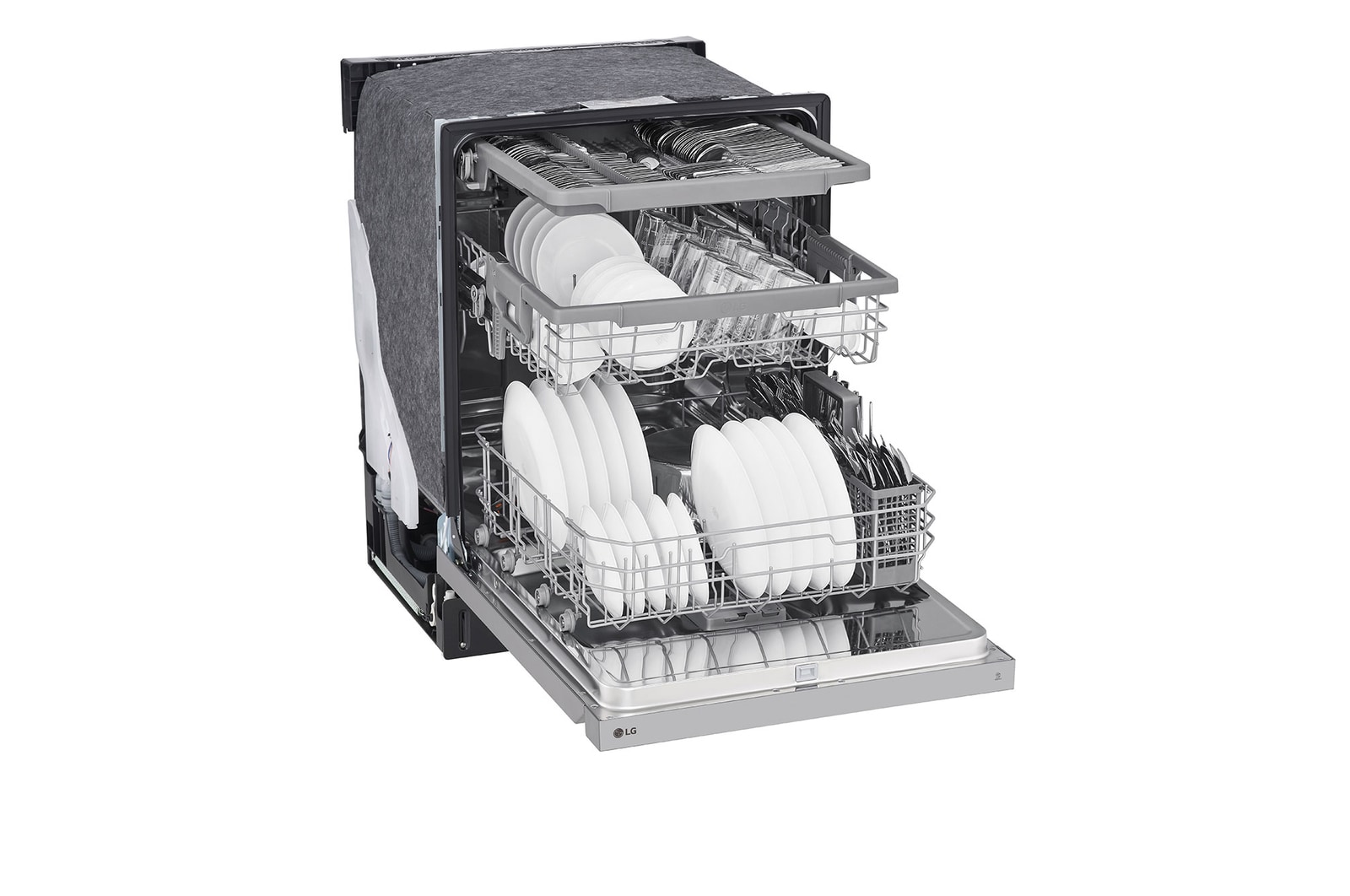 LG Lave-vaisselle à commande frontale du système QuadWash<sup>MD</sup> et du système EasyRack<sup>MD</sup> Plus, LDFN4542S