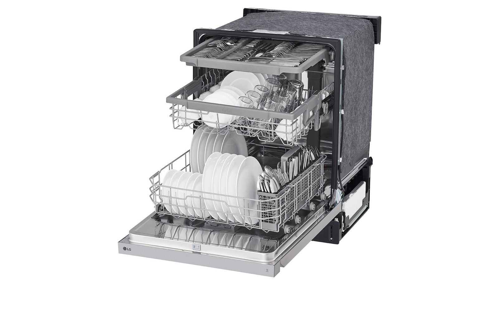 LG Lave-vaisselle à commande frontale du système QuadWash<sup>MD</sup> et du système EasyRack<sup>MD</sup> Plus, LDFN4542S