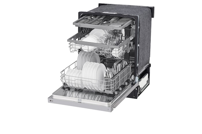 LG Lave-vaisselle à commande frontale du système QuadWash<sup>MD</sup> et du système EasyRack<sup>MD</sup> Plus, LDFN4542S