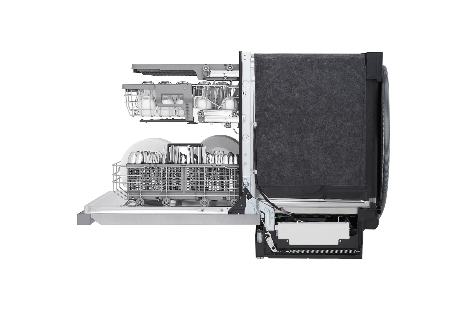 LG Lave-vaisselle à commande frontale du système QuadWash<sup>MD</sup> et du système EasyRack<sup>MD</sup> Plus, LDFN4542S