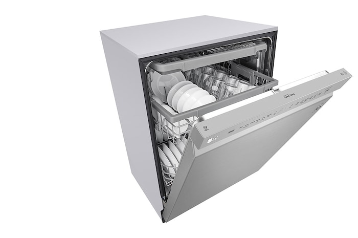 LG Lave-vaisselle de 24 po LG, QuadWash🅫, Dynamic Dry🅪, 48 dB, commandes front., acier inox., LDFN4542S