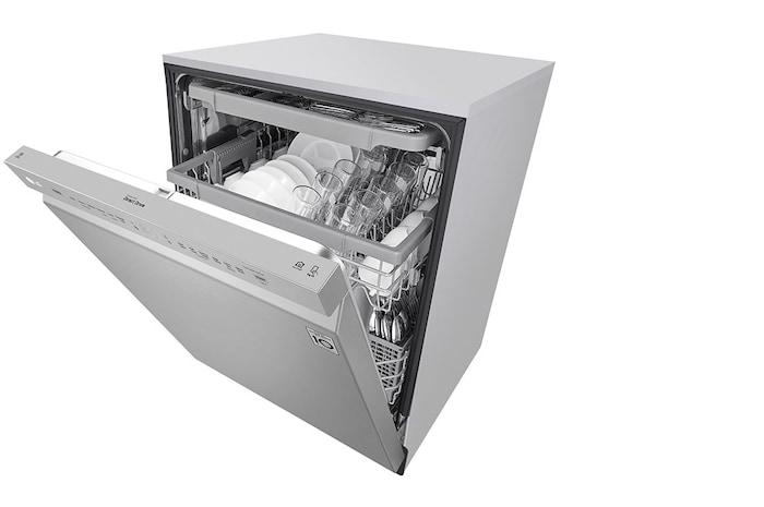 LG Lave-vaisselle de 24 po LG, QuadWash🅫, Dynamic Dry🅪, 48 dB, commandes front., acier inox., LDFN4542S