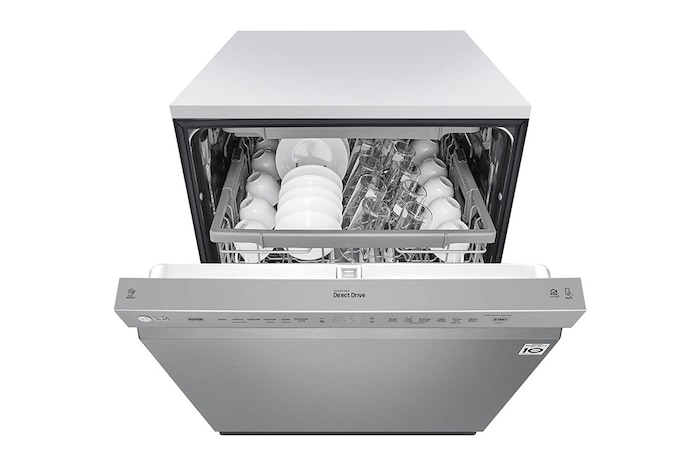 LG Lave-vaisselle de 24 po LG, QuadWash🅫, Dynamic Dry🅪, 48 dB, commandes front., acier inox., LDFN4542S