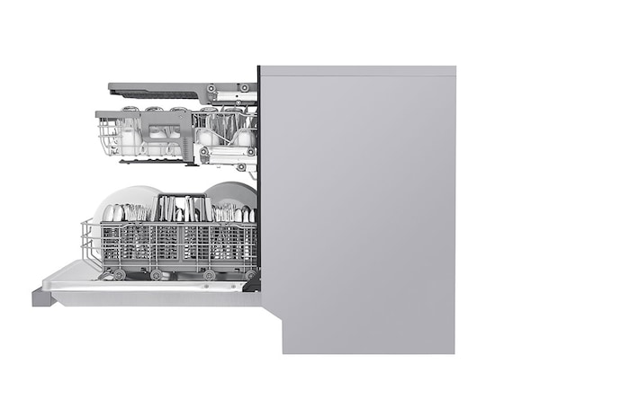 LG Lave-vaisselle de 24 po LG, QuadWash🅫, Dynamic Dry🅪, 48 dB, commandes front., acier inox., LDFN4542S