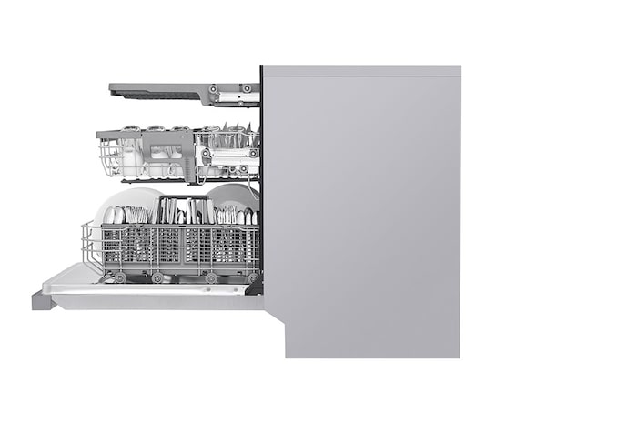 LG Lave-vaisselle de 24 po LG, QuadWash🅫, Dynamic Dry🅪, 48 dB, commandes front., acier inox., LDFN4542S