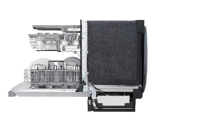 LG Lave-vaisselle de 24 po LG, QuadWash🅫, Dynamic Dry🅪, 48 dB, commandes front., acier inox., LDFN4542S