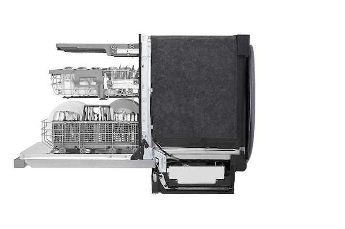 LG Lave-vaisselle de 24 po LG, QuadWash🅫, Dynamic Dry🅪, 48 dB, commandes front., acier inox., LDFN4542S
