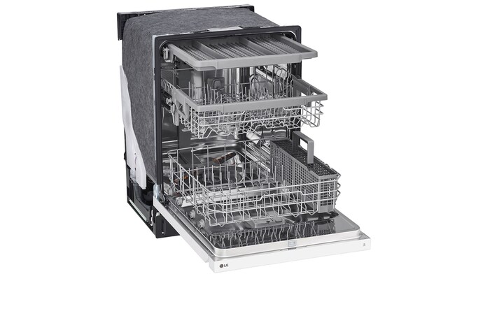 LG Lave-vaisselle à commande frontale du système QuadWash<sup>MD</sup> et du système EasyRack<sup>MD</sup> Plus, LDFN4542W