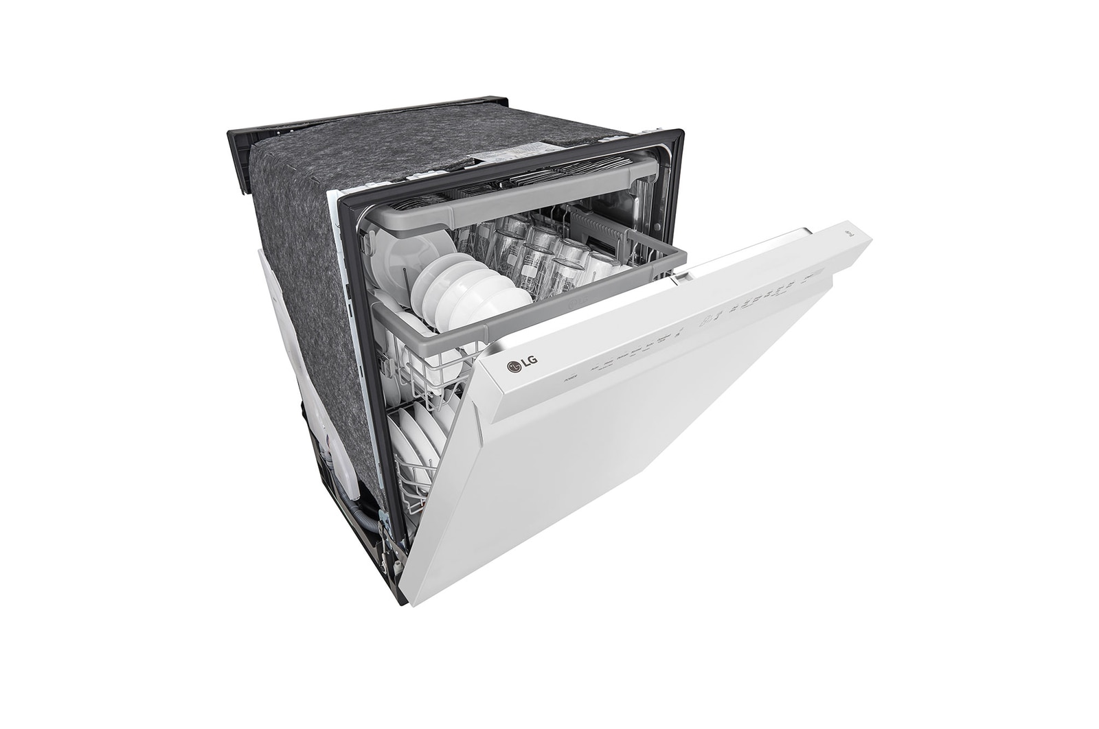 LG Lave-vaisselle à commande frontale du système QuadWash<sup>MD</sup> et du système EasyRack<sup>MD</sup> Plus, LDFN4542W