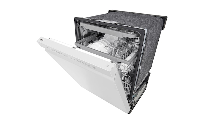 LG Lave-vaisselle à commande frontale du système QuadWash<sup>MD</sup> et du système EasyRack<sup>MD</sup> Plus, LDFN4542W