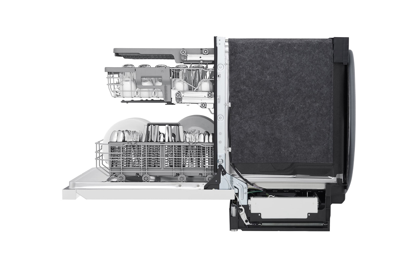 LG Lave-vaisselle à commande frontale du système QuadWash<sup>MD</sup> et du système EasyRack<sup>MD</sup> Plus, LDFN4542W