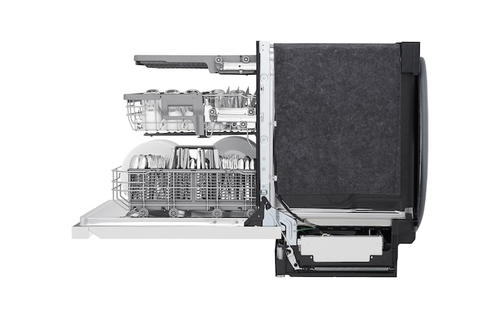 LG Lave-vaisselle à commande frontale du système QuadWash<sup>MD</sup> et du système EasyRack<sup>MD</sup> Plus, LDFN4542W
