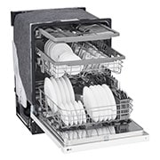 LG Lave-vaisselle à commande frontale du système QuadWash<sup>MD</sup> et du système EasyRack<sup>MD</sup> Plus, LDFN4542W
