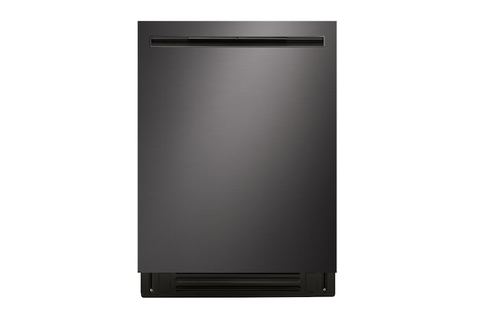 Vue de face de LG Lave-vaisselle FlushFitMC de LG, 46 dB, technologies QuadWash ProMD et AutoVentDryMC, troisième panier ajustable, indicateur d’état au plancher, commande supérieures, acier inoxydable, LDNPQ555D.ABDEECI.ENCI.CA_FR.C