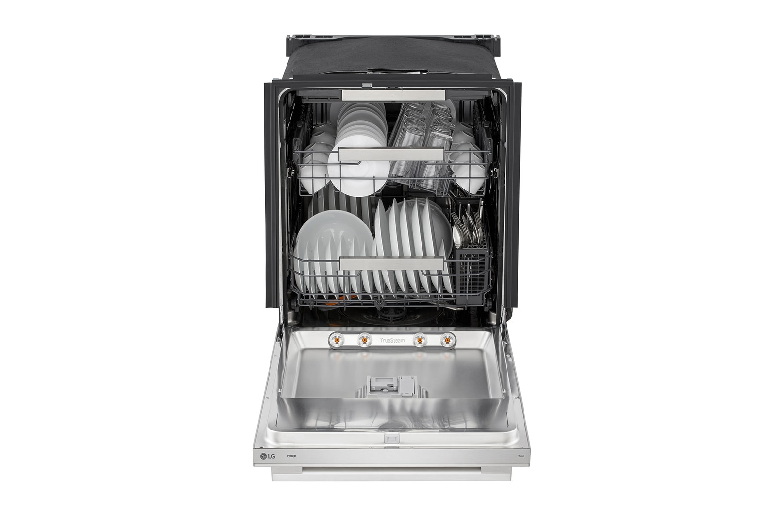 Front open with  dishes