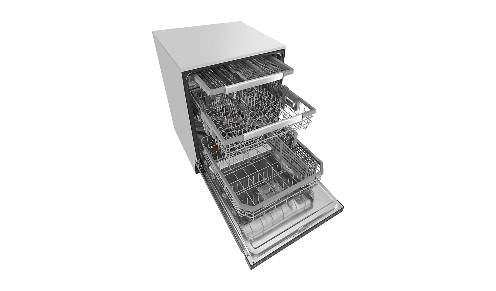 LG Lave-vaisselle à commande frontale avec QuadWash<sup>MC</sup> et 3e panier ajustable en hauteur, LDP6797BD