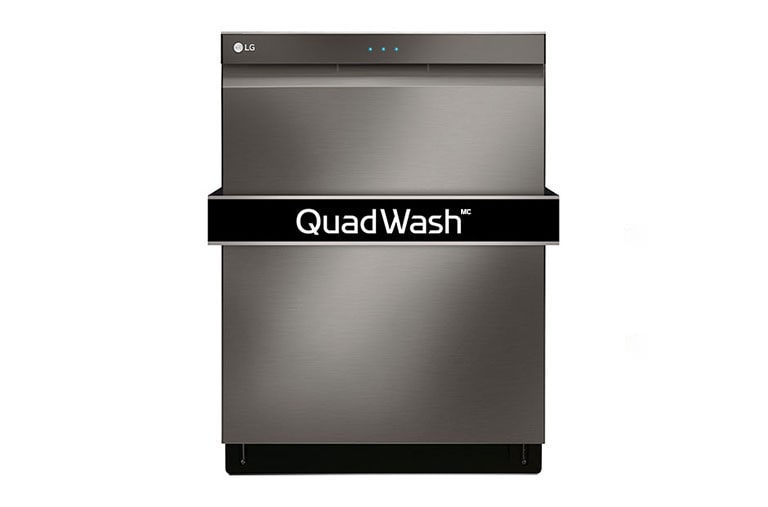 Vue avant de Lave-vaisselle à commande frontale avec QuadWash<sup>MC</sup> et 3e panier ajustable en hauteur LDP6797BD