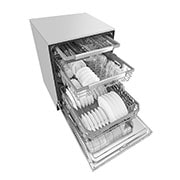 LG Lave-vaisselle à commande frontale résistant aux taches avec QuadWash®, connectivité Wi-Fi et 3e panier, LDP6797SS