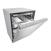LG Lave-vaisselle à commande frontale résistant aux taches avec QuadWash®, connectivité Wi-Fi et 3e panier, LDP6797SS