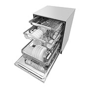 LG Lave-vaisselle à commande frontale résistant aux taches avec QuadWash®, connectivité Wi-Fi et 3e panier, LDP6797SS