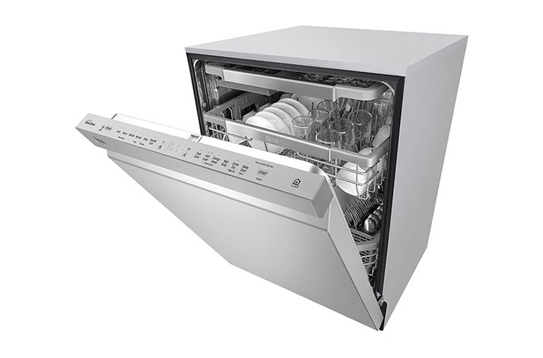 LG Lave-vaisselle à commande frontale avec QuadWash<sup>MC</sup> et 3e panier ajustable en hauteur, LDP6797ST