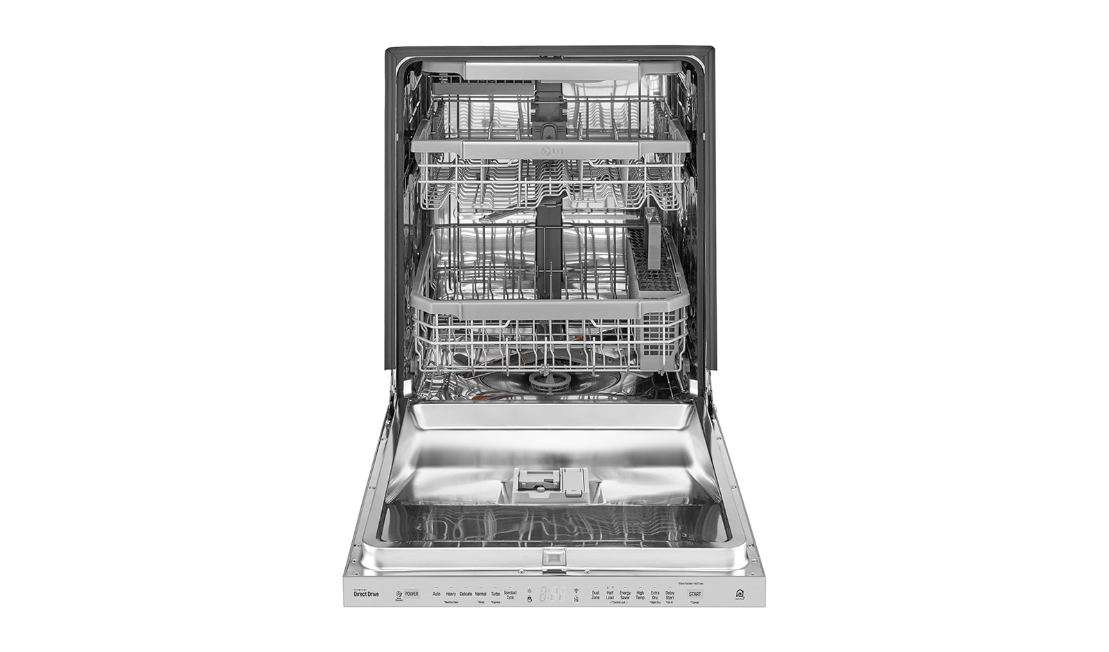 LG Lave-vaisselle à commande frontale avec QuadWash<sup>MC</sup> et 3e panier ajustable en hauteur, LDP6797ST