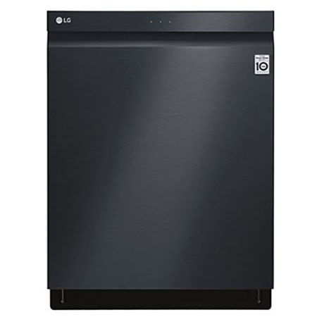 Lave-vaisselle noir mat à commandes sur le dessus avec TrueSteamMD,  QuadWashMD et 3e panier - LDP6809BM