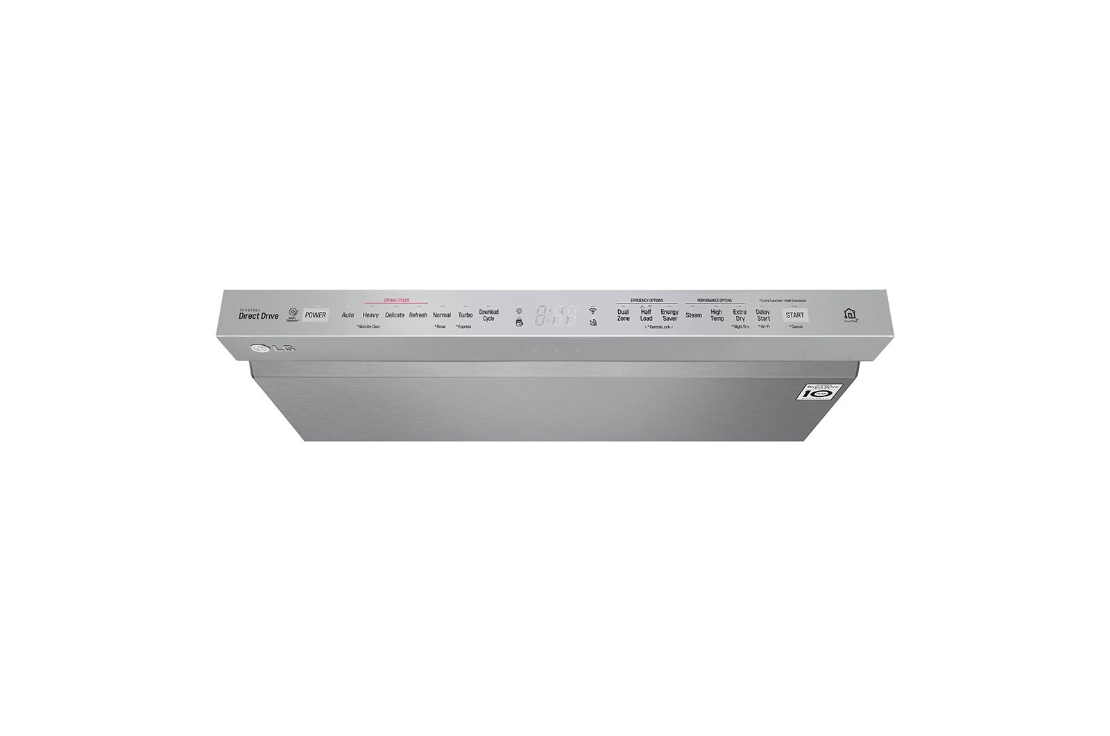 LG Lave-vaisselle à commandes sur le dessus avec finition résistante aux taches, TrueSteam<sup>MD</sup>, QuadWash<sup>MD</sup> et 3<sup>e</sup> panier, LDP6809SS