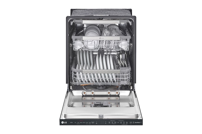 LG Lave-vaisselle noir mat à commandes sur le dessus avec TrueSteam<sup>MD</sup>, QuadWash<sup>MD</sup> et 3<sup>e</sup> panier, LDP6810BM