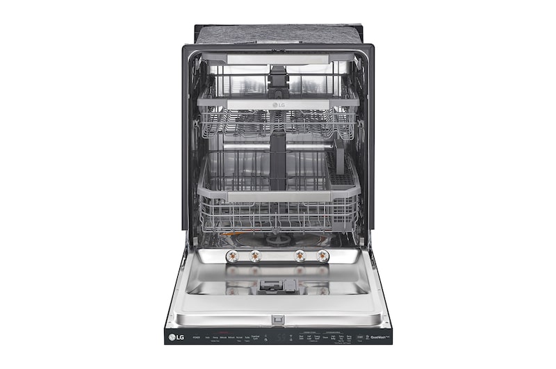 LG Lave-vaisselle noir mat à commandes sur le dessus avec TrueSteam<sup>MD</sup>, QuadWash<sup>MD</sup> et 3<sup>e</sup> panier, LDP6810BM