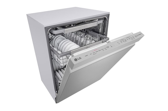 LG Lave-vaisselle à commandes sur le dessus avec finition résistante aux taches, TrueSteam<sup>MD</sup>, QuadWash<sup>MD</sup> et 3<sup>e</sup> panier, LDP6810SS