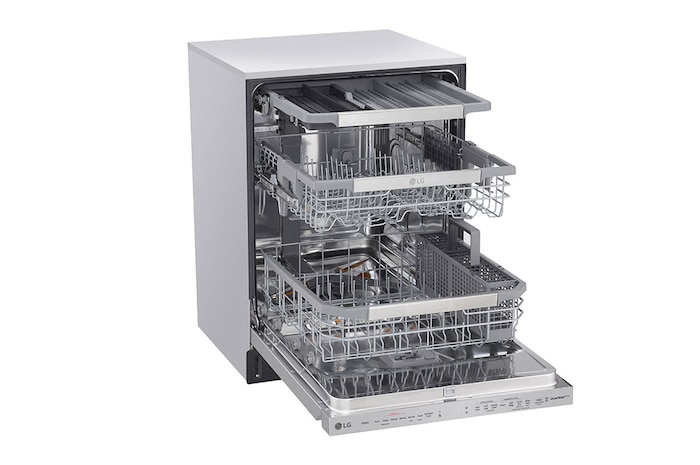 LG Lave-vaisselle à commandes sur le dessus avec finition résistante aux taches, TrueSteam<sup>MD</sup>, QuadWash<sup>MD</sup> et 3<sup>e</sup> panier, LDP6810SS