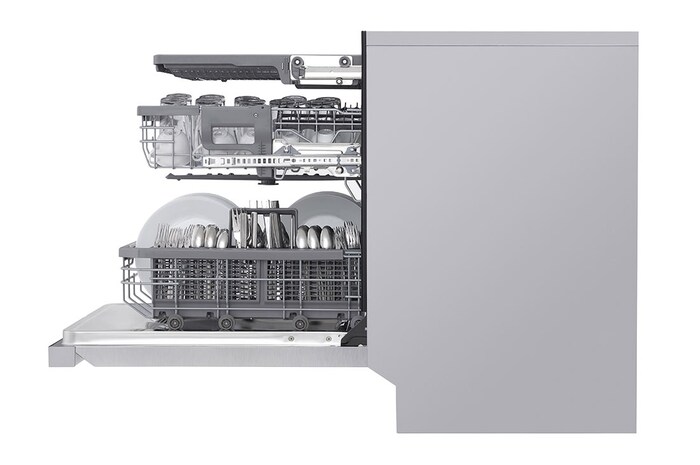 LG Lave-vaisselle à commandes sur le dessus avec finition résistante aux taches, TrueSteam<sup>MD</sup>, QuadWash<sup>MD</sup> et 3<sup>e</sup> panier, LDP6810SS