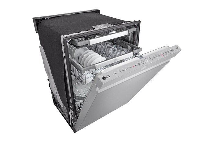 LG Lave-vaisselle intelligent avec lave et sèche en 1 heure, commandes sur le dessus et système QuadWash Pro<sup>MC</sup>, technologie TrueSteam<sup>MD</sup> et technologie Dynamic Dry<sup>MC</sup>, LDPH7972S