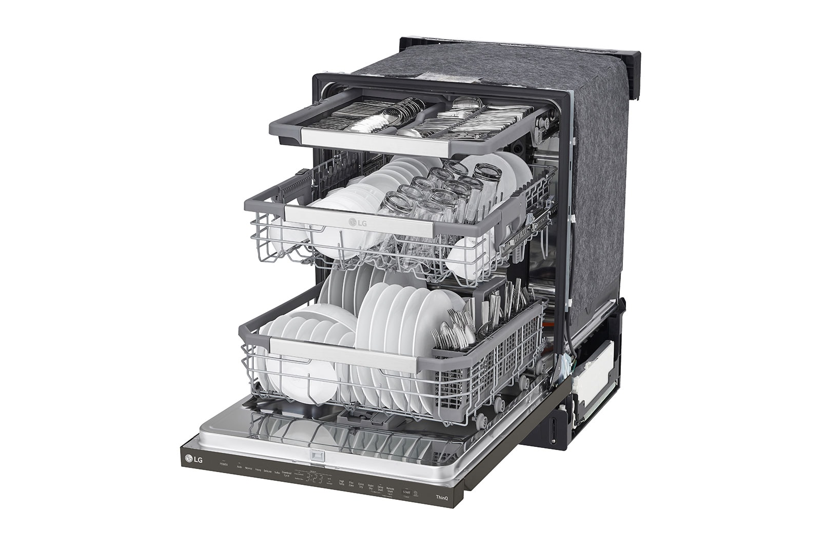 LG Lave-vaisselle intelligent avec  commandes sur le dessus et système QuadWash<sup>MC</sup> Pro, et technologie Dynamic Dry<sup>MC</sup>, LDPM6762D