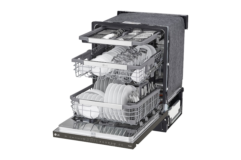 LG Lave-vaisselle intelligent avec  commandes sur le dessus et système QuadWash<sup>MC</sup> Pro, et technologie Dynamic Dry<sup>MC</sup>, LDPM6762D