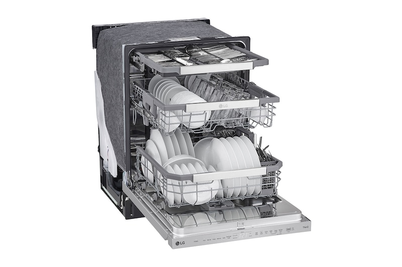 LG Lave-vaisselle intelligent avec  commandes sur le dessus et système QuadWash Pro<sup>MC</sup>, et technologie Dynamic Dry<sup>MC</sup>, LDPM6762S