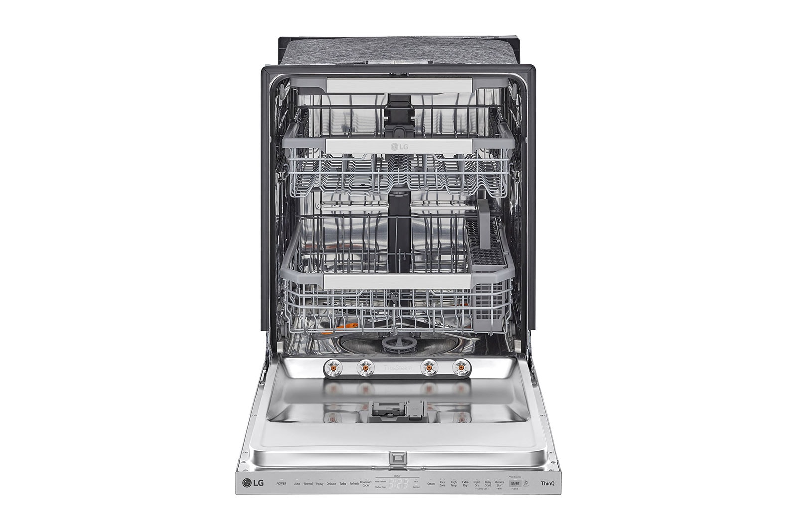 LG Lave-vaisselle intelligent avec  commandes sur le dessus et système QuadWash<sup>MC</sup> Pro, technologie TrueSteam<sup>MD</sup> et technologie Dynamic Dry<sup>MC</sup>, LDPS6762S