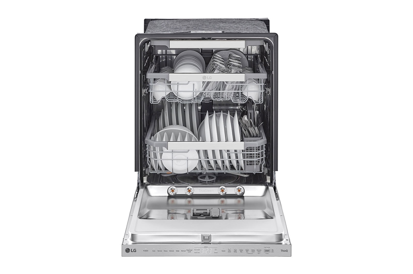 LG Lave-vaisselle intelligent avec  commandes sur le dessus et système QuadWash<sup>MC</sup> Pro, technologie TrueSteam<sup>MD</sup> et technologie Dynamic Dry<sup>MC</sup>, LDPS6762S