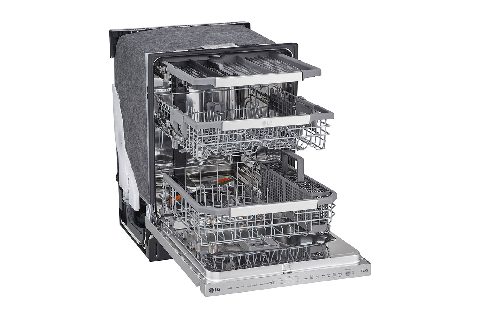 LG Lave-vaisselle intelligent avec  commandes sur le dessus et système QuadWash<sup>MC</sup> Pro, technologie TrueSteam<sup>MD</sup> et technologie Dynamic Dry<sup>MC</sup>, LDPS6762S