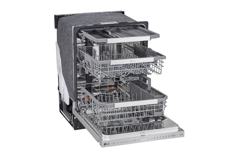 LG Lave-vaisselle intelligent avec  commandes sur le dessus et système QuadWash<sup>MC</sup> Pro, technologie TrueSteam<sup>MD</sup> et technologie Dynamic Dry<sup>MC</sup>, LDPS6762S
