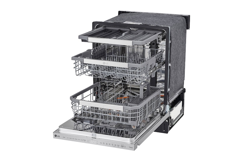 LG Lave-vaisselle intelligent avec  commandes sur le dessus et système QuadWash<sup>MC</sup> Pro, technologie TrueSteam<sup>MD</sup> et technologie Dynamic Dry<sup>MC</sup>, LDPS6762S