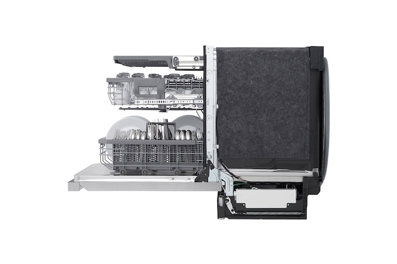 LG Lave-vaisselle intelligent avec  commandes sur le dessus et système QuadWash<sup>MC</sup> Pro, technologie TrueSteam<sup>MD</sup> et technologie Dynamic Dry<sup>MC</sup>, LDPS6762S