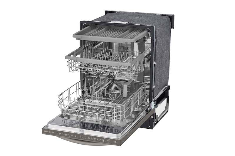 LG Lave-vaisselle à commande sur avec QuadWash®, connectivité Wi-Fi et 3e panier, LDT5678BD