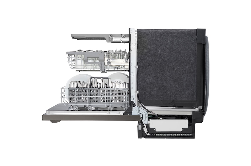 LG Lave-vaisselle à commande sur avec QuadWash®, connectivité Wi-Fi et 3e panier, LDT5678BD