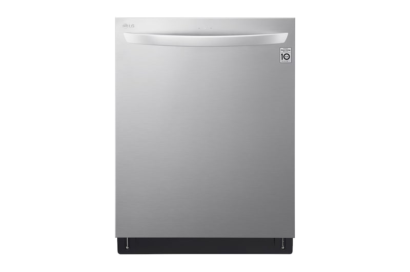 LG Lave-vaisselle à commande sur le dessus résistant aux taches avec QuadWash®, connectivité Wi-Fi et 3e panier, LDT5678SS