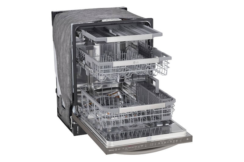 LG Bientôt en vente : Lave-vaisselle à commandes sur le dessus avec TrueSteam<sup>MD</sup> et système QuadWash<sup>MC</sup>, prenant en charge le Wi-Fi, LDT7808BD
