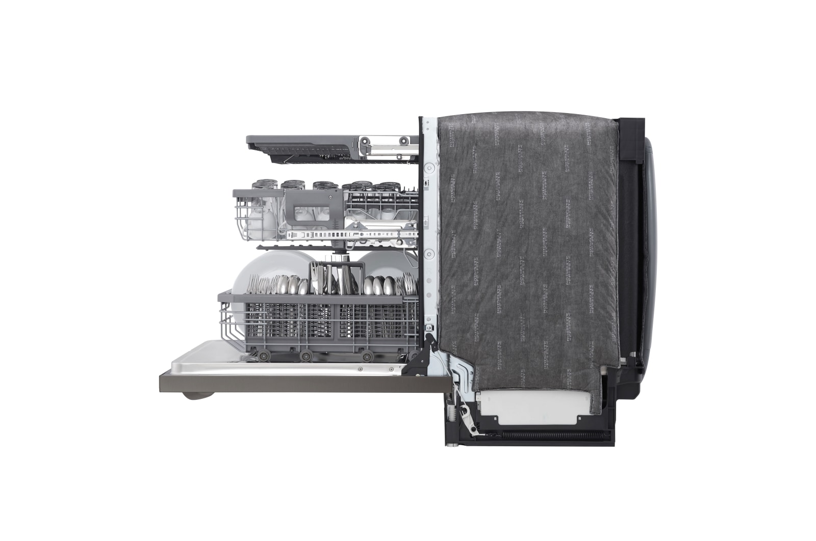 LG Bientôt en vente : Lave-vaisselle à commandes sur le dessus avec TrueSteam<sup>MD</sup> et système QuadWash<sup>MC</sup>, prenant en charge le Wi-Fi, LDT7808BD