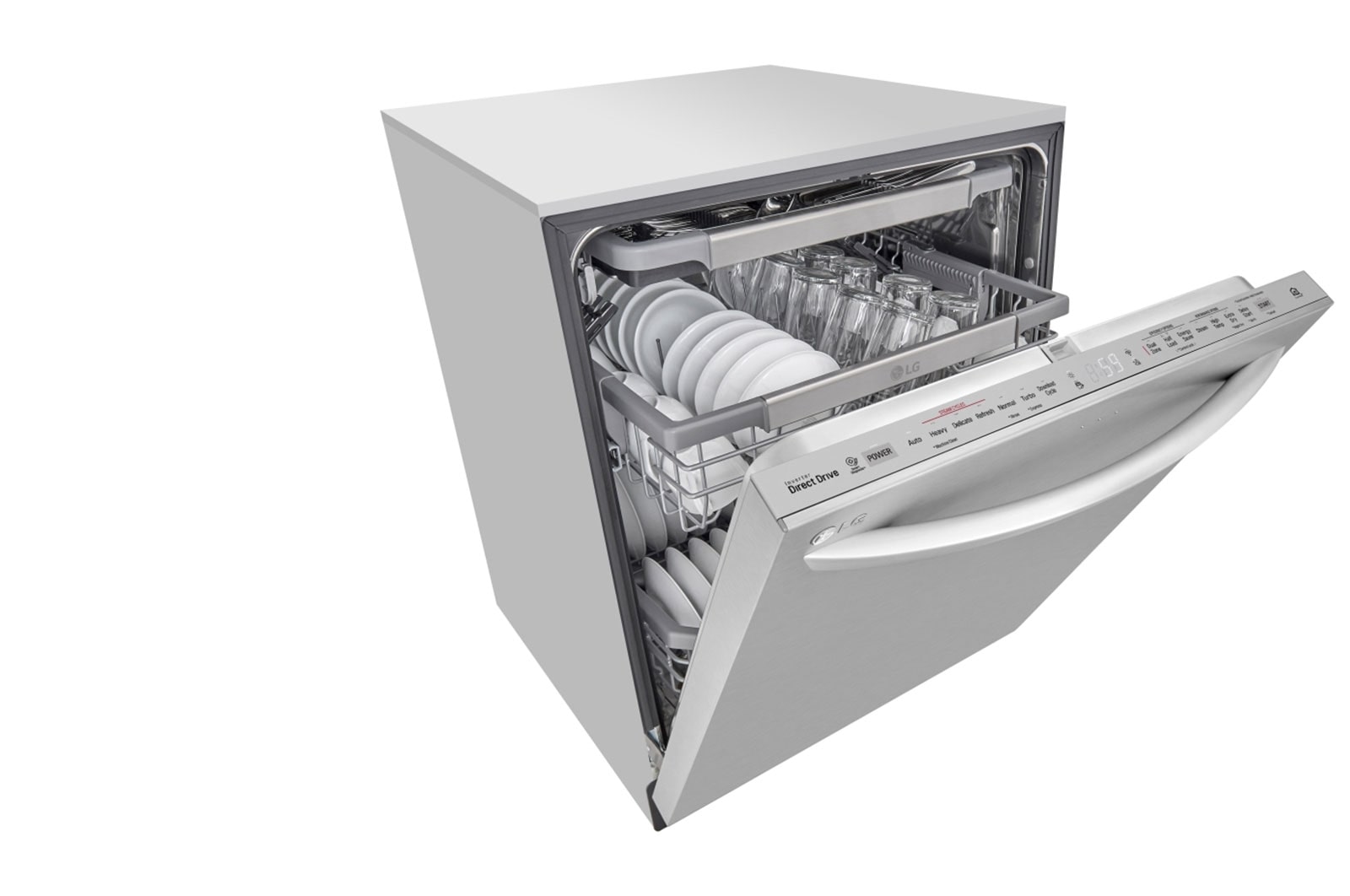 LG Lave-vaisselle QuadWash<sup>MD</sup> doté de la technologie TrueSteam ThinQ<sup>MD</sup>, LDT7808SS