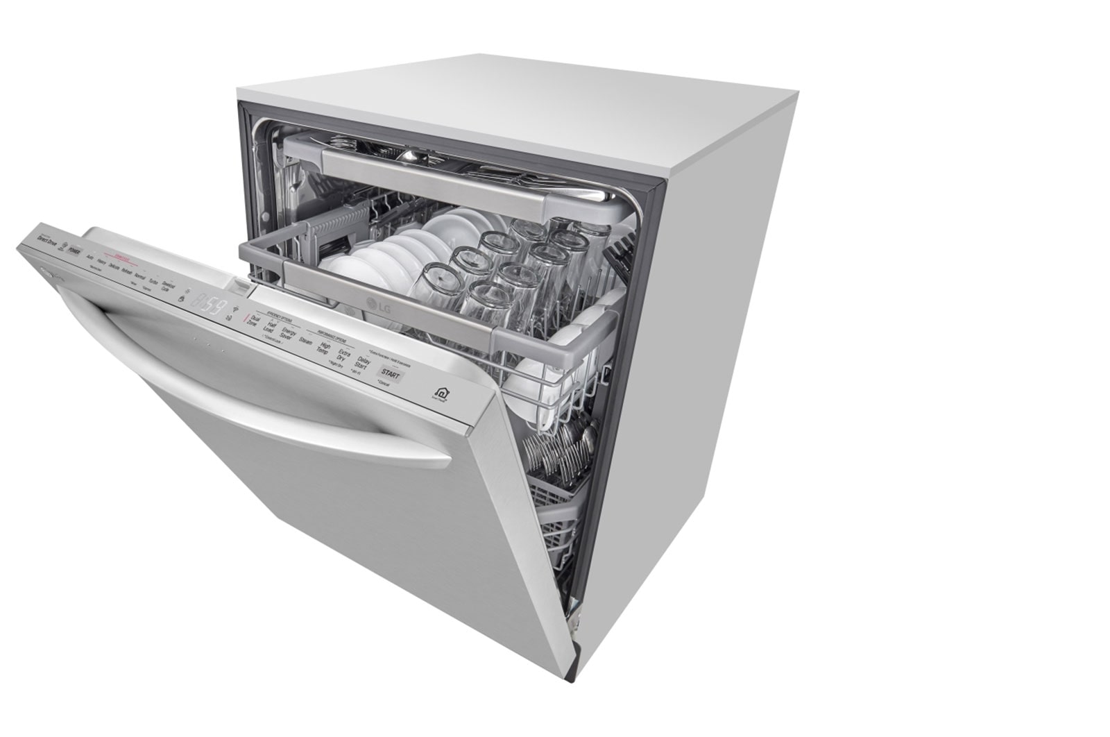 LG Lave-vaisselle QuadWash<sup>MD</sup> doté de la technologie TrueSteam ThinQ<sup>MD</sup>, LDT7808SS